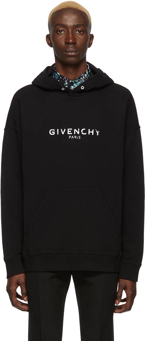 givenchy paris hoodie schwarz|reversible givenchy black hoodie.